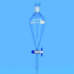 A104 Separating Funnels, with PTFE Stopcock & Socket