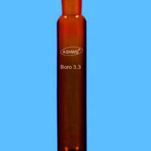 A124 Test Tubes, with Socket, Amber