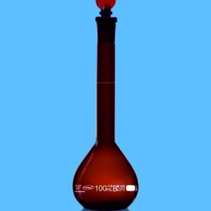 A31 Volumetric Flasks, ISI Marked, Amber, Class 'B’