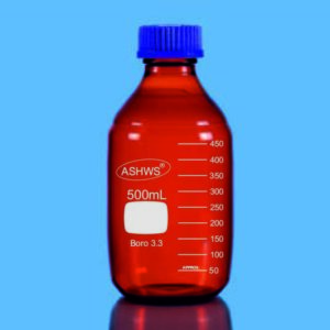 A71 Bottles, Reagent, Amber, with Screw Cap